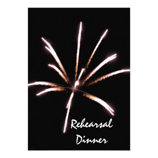 Fireworks Rehearsal Dinner Invitation