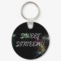 Fireworks, SWEETSIXTEEN!! keychains
