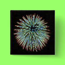 Fireworks Teal button buttons