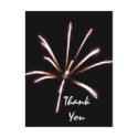 Fireworks Thank You Note postcards