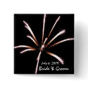 Fireworks Wedding buttons