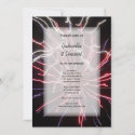 Fireworks Wedding Invitation invitation