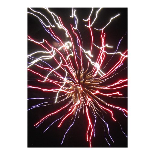 Fireworks Wedding Invitation