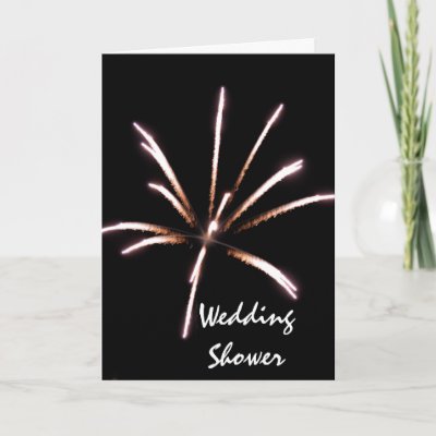 Fireworks Wedding Shower Invitation Greeting Cards by loraseverson