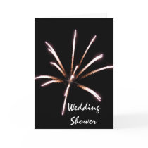 Fireworks Wedding Shower Invitation Greeting Cards