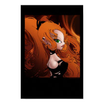 Firey Boob posters by crazy_spork_i_am Firey Boob posters