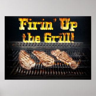 Firing up the Grill! print