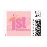 FIRST 1st birthday PRINCESS novelty stamp