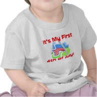 First 4th of July, Cute Baby T-Shirt