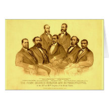 First African American Senator & Representatives Greeting Card