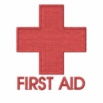 First Aid embroidered shirts