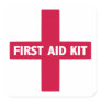 First Aid Kit Sign Square Sticker