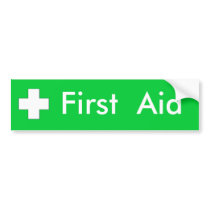First Aid - Sticker bumper stickers by Rickyyy6194 First Aid - Sticker bumper stickers