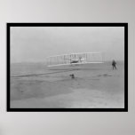 First Airplane Flight, Kitty Hawk 1903 Poster