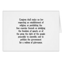First Amendment Greeting Cards