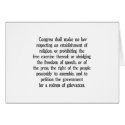 First Amendment cards by Chorlton First Amendment cards
