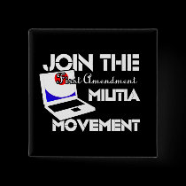First Amendment Militia buttons
