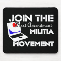 First Amendment Militia mousepads by webcarve First Amendment Militia mousepads