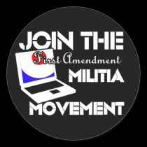 First Amendment Militia stickers