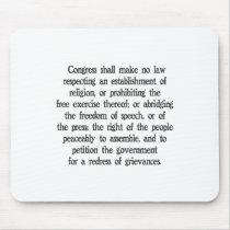 First Amendment Mouse Mats