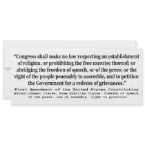 First Amendment of the United States Constitution Custom Invitation