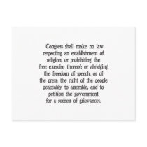First Amendment postcards