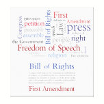 First Amendment Rights - Freedom of Speech canvas prints