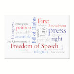 First Amendment Rights - Freedom of Speech canvas prints