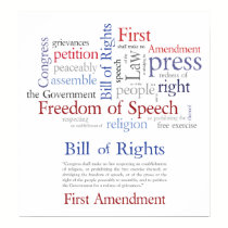 First Amendment Rights - Freedom of Speech posters