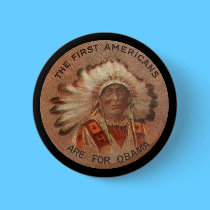 First Americans For Obama buttons