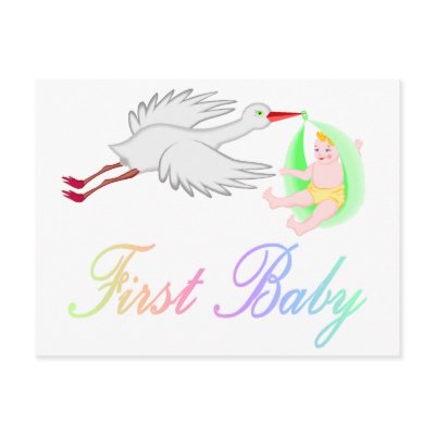 Baby Stork Pictures on First Baby  Stork  Postcards By Celebrationzazzle