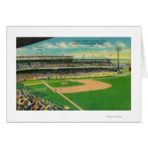 First Base Bleachers View of Crosley Field Greeting Cards