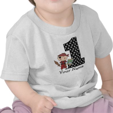 First Birthday Boy Pirate T-shirt