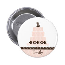 First Birthday Button