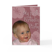 First birthday cards
