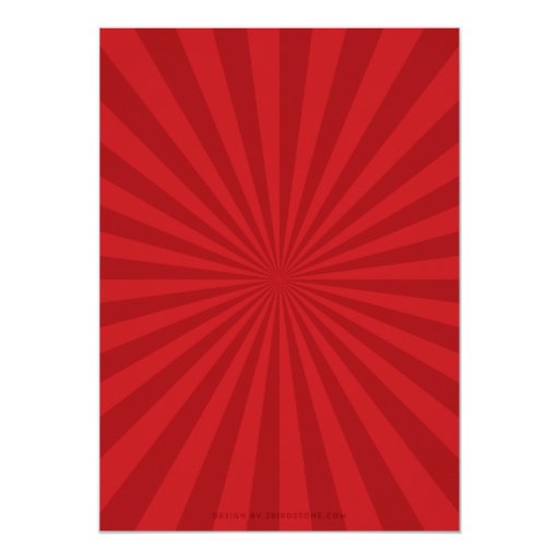 First Birthday Circus Carnival Party Invitation 5" X 7" Invitation Card