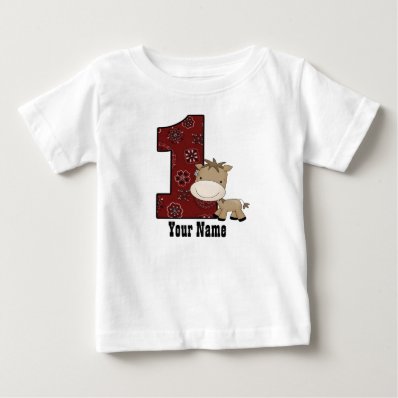 First Birthday Cowboy Horse T-shirts