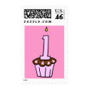 First Birthday Cupcake Stamp by BirthdayStampStore First Birthday Cupcake Stamp