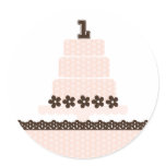 First Birthday! Cupcake Topper/Sticker