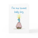 First Birthday From Parents Card by pamdicar First Birthday From Parents Card