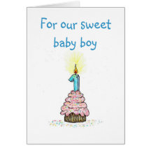 First Birthday From Parents Card