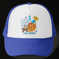 First Birthday Jungle hats