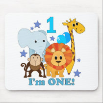 First Birthday Jungle mousepads