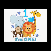 First Birthday Jungle postcards