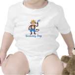 First Birthday Monkey Boy T-Shirt