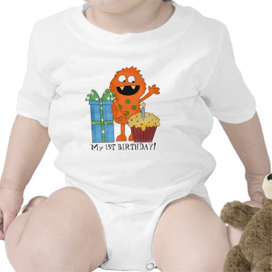 First Birthday Monster baby t-shirt