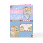 First Birthday Party Cards