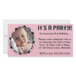 First Birthday Photo Invitation Personalized Photo Card