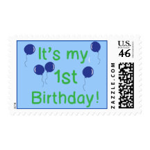 First Birthday Postage Stamp