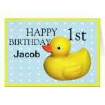 First Birthday Rubber Ducky Card